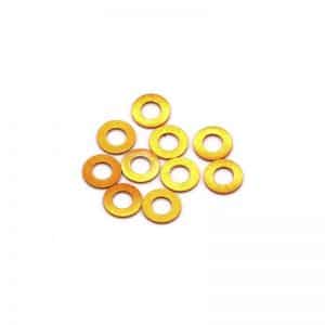 RONDELLES ALU MONACORC 3X6X0.25 - ORANGE (10)