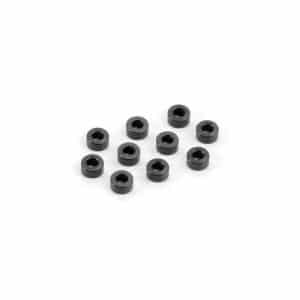 RONDELLES ALU NOIRES 3X6X3.0 MM (10) - XRAY - 303125-K