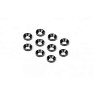 RONDELLES CUVETTE NOIRE DIAMETRE 3MM (10) - HUDY - 296510-K