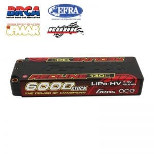 GENS ACE BATTERIE LIPO 2S HV 7.6V-6000-130C(5MM) 139x47x23mm 275G