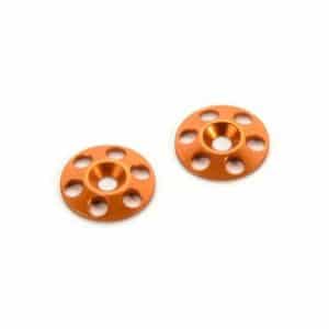 RONDELLES ALU POUR AILERON ORANGE (2) - HUDY - 293561-O