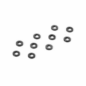 RONDELLES ALU NOIRES 3X6X0.5 MM (10) - XRAY - 303121-K
