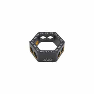 JAUGE DE BUTEE 3.6 - 7.0MM (0.2MM) NOIR ET OR - ARROWMAX