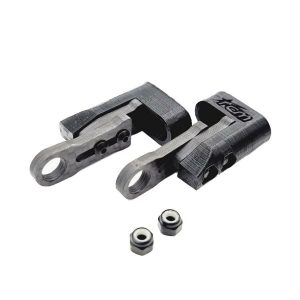 KIT DE MONTAGE HORIZONTAL DE SUPPORT DE CARROSSERIE ARRIERE RC MAKER POUR ZOO/XTREM - COURT (32-39MM)