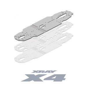 X4 CHASSIS CARBONE 2.2MM - XRAY - 301011
