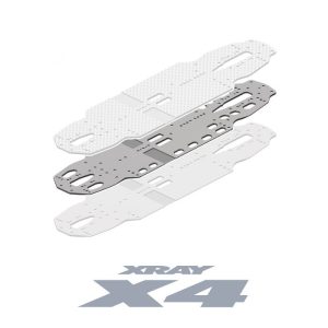 X4 CHASSIS ALU FLEX 2.0MM - XRAY - 301013