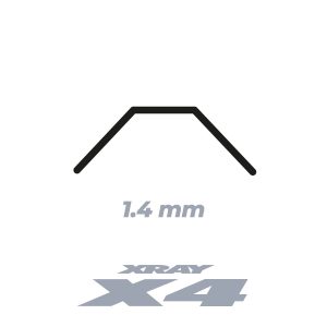 X4 BARRE ANTIS-ROULIS ARRIERE 1.4MM - XRAY - 303824