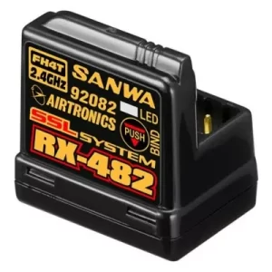 RECEPTEUR SANWA RX-482 (2.4GHz, 4-Channel, FHSS-4, SSL) SANS ANTENNE