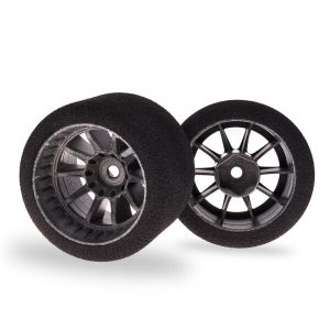 PNEUS MATRIX F1 ARRIERE 30 EN MOUSSE, PREDECOUPE 59MM 1/10