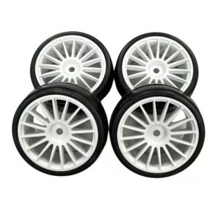 PNEUS SLICK FRONTY RIDE SUR JANTES BATONS 16 BRANCHES 24MM (4PCS)