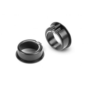 T4 BAGUES DE ROULEMENTS DE DIFF ALU +1MM - NOIR (2) - XRAY - 302064-K