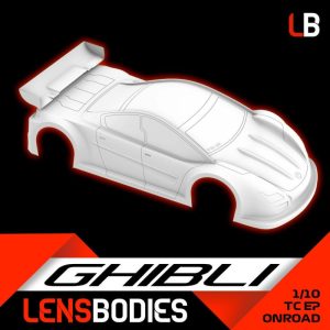 CARROSSERIE LENS 1/10 TOURING GHIBLI EN VERSION STANDARD/LIGHT/ULTRALIGHT