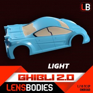 CARROSSERIE LENS 1/10 TOURING GHIBLI 2.0 EN VERSION STANDARD/LIGHT/ULTRALIGHT