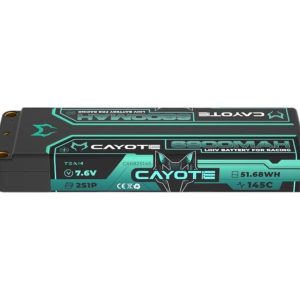 CAYOTE RACING 6800MAH 2S LIPO BATTERY 7,6V 145C 249G