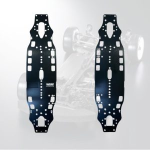 CHASSIS ALUMINIUM (1.5MM) POUR AXON TC10/3 - WEI RC