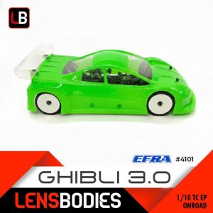 CARROSSERIE LENS 1/10 TOURING GHIBLI 3.0 EN VERSION STANDARD/LIGHT/ULTRALIGHT