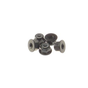 ECROUS EPAULES NYLSTOP ALU 3MM NOIR - HIRO SEIKO - 69241