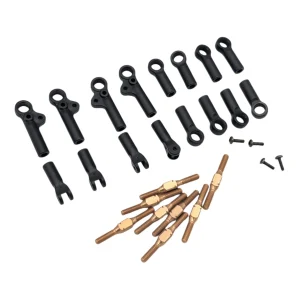 KIT DE BRAS SUPERIEURS AVEC CHAPES A ROTULE DE 4.8MM - RC MAKER 10021
