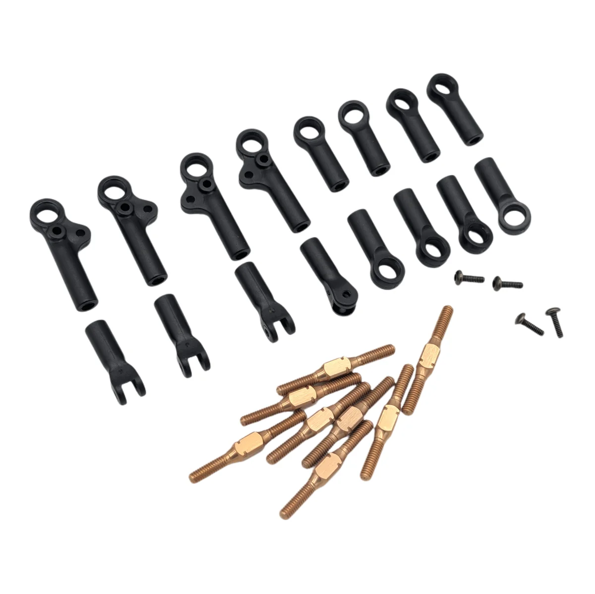 KIT DE BRAS SUPERIEURS AVEC CHAPES A ROTULE DE 4.8MM - RC MAKER 10021