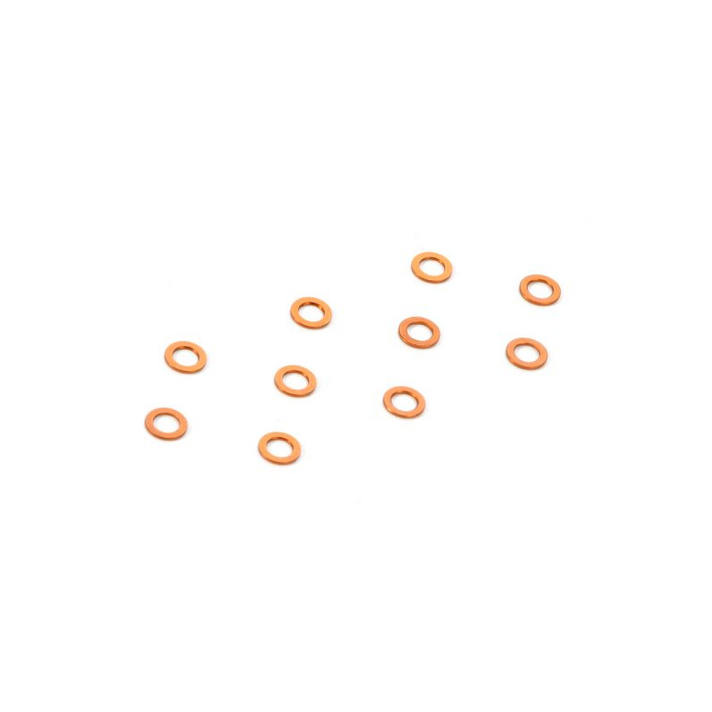 RONDELLES ALU ORANGE 3X5X0.5MM - XRAY - 303142-O